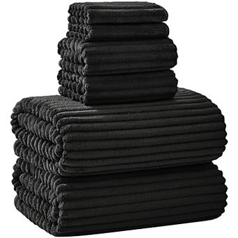 6 pc Oversized Bath Sheet Extra Large Super Soft Highly Absorbent Microfiber Quick Dry Multipurpose