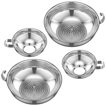 6 pc Stainless Steel Canning Funnel Set