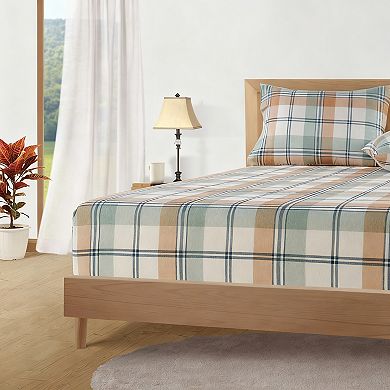Cotton Full Flannel Sheets Set Brushed Soft Lightweight Durable Deep Pocket
