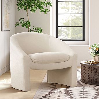 Modern Upholstered Accent Chair with Soft Padded for Living Room or Bedroom