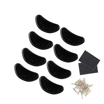 Rubber Shoes Boots Nonslip Sole Heel Repair Pad Guard Plate Mat Tap Protection 4 Pairs