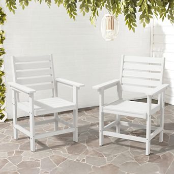 Hearthshire Outdoor Patio Chairs Set of 2, HDPS Dining Chair with Armrest for Backyard
