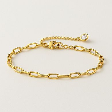 Elegant Paperclip Link Bracelet