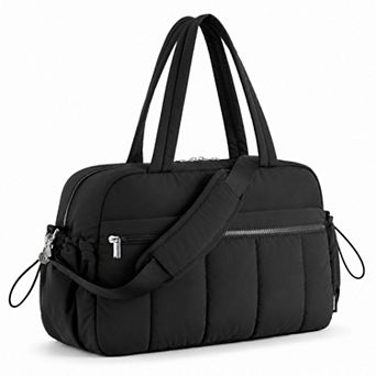 Nylon Travel Tote Gym Bag with Pockets and Shoulder Handles