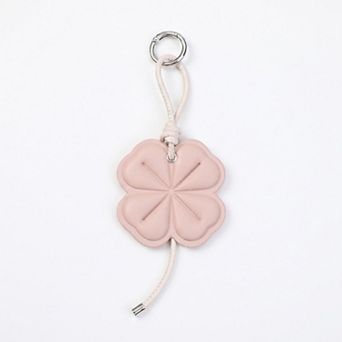 Four-Leaf Clover Bag Charm with Silver Tone Clip