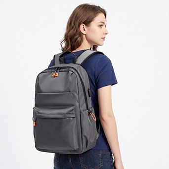 Multi-Pocket Commuter Travel Backpack with Padded Straps and Adjustable Side Pockets