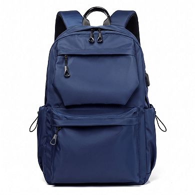 Modern Minimalist Laptop Backpack - Multi-Pocket Daypack for School, Work, and Travel