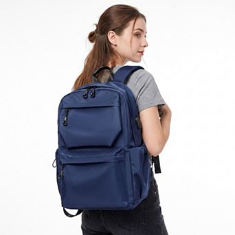 Modern Minimalist Laptop Backpack - Multi-Pocket Daypack for School, Work, and Travel