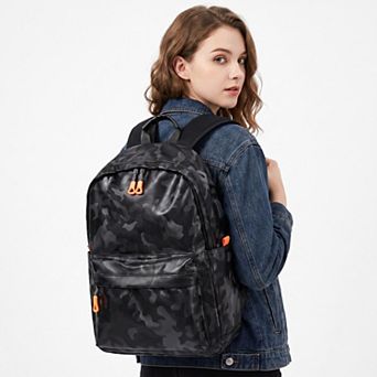 Stylish Camouflage Laptop Backpack - Lightweight School & Travel Bag for Men and Women