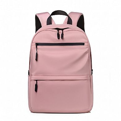 Multi-Pocket Commuter Backpack with Padded Shoulder Straps, Front Zip Pockets and Top Handle