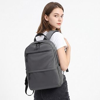 Multi-Pocket Commuter Backpack with Padded Shoulder Straps, Front Zip Pockets and Top Handle