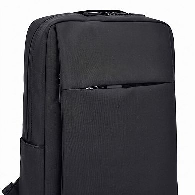 Modern Slim Laptop Backpack - Professional Commuter Daypack for Office, School, and Travel