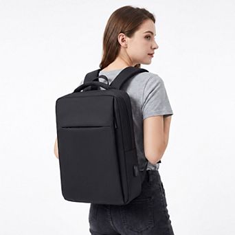 Modern Slim Laptop Backpack - Professional Commuter Daypack for Office, School, and Travel