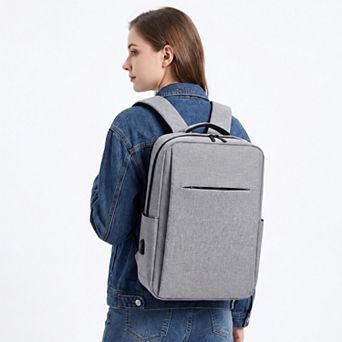Modern Slim Laptop Backpack - Professional Commuter Daypack for Office, School, and Travel