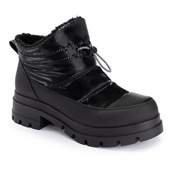 MUK LUKS Remmi Ray Women's Puffer-Style Ankle Boots With Lug Sole
