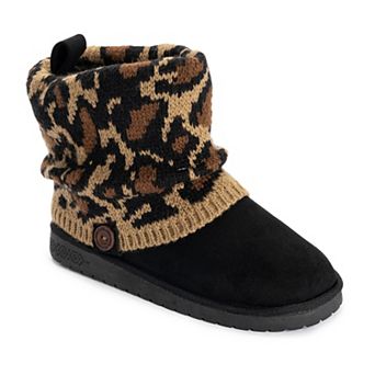 MUK LUKS Laurel Women's Knit Cuff Slip-On Comfort Ankle Boots