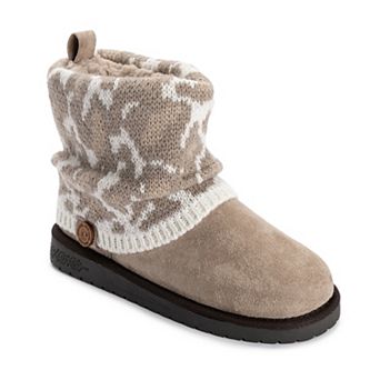 MUK LUKS Laurel Women's Knit Cuff Slip-On Comfort Ankle Boots