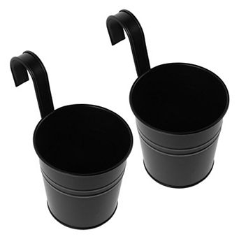 Hanging Drainage Metal Succulent Planter Set with Adjustable Handle 16x10x10cm 2 pc