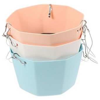 Self Watering Hanging Planter Set Assorted Color 44.00x14.50x14.50cm 3 pc