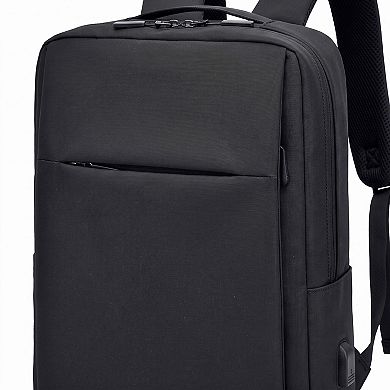 Modern Slim Laptop Backpack - Professional Commuter Daypack for Office, School, and Travel