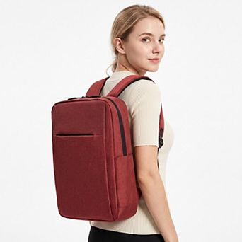Modern Slim Laptop Backpack - Professional Commuter Daypack for Office, School, and Travel