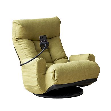 GOODSILO Ergonomic Adjustable Reclining Lounge Chair with Swivel Base and Phone Holder