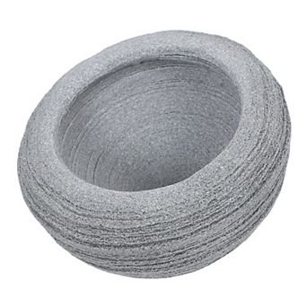 Succulent Flowerpot Decorative Container Grey Ceramic 9.00x9.00x5.00cm 1 pc