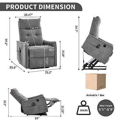 GOODSILO Power Lift Recliner Chair with Massage & Heat Function for Ultimate Comfort