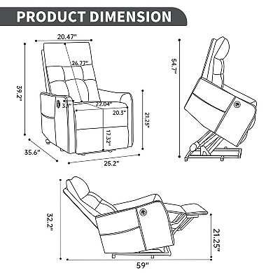 GOODSILO Power Lift Recliner Chair with Massage & Heat Function for Ultimate Comfort