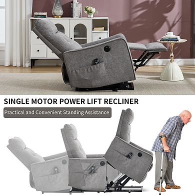 GOODSILO Power Lift Recliner Chair with Massage & Heat Function for Ultimate Comfort
