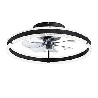 Hearthshire Modern Ceiling Fan with Light & Remote, Ultra Quiet DC Motor, 6 Speeds for Bedroom