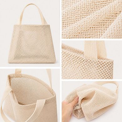 Women's Large Mesh Tote Bag with Comfortable Shoulder Straps