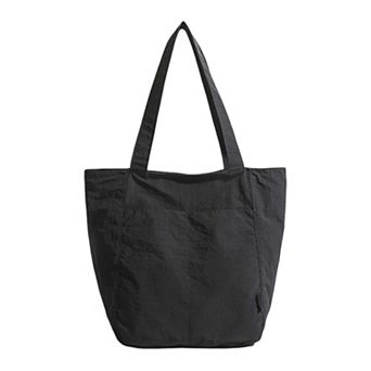 Lightweight Tote Bag with Front Pockets and Shoulder Handles