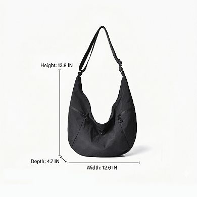 Lightweight Crossbody Bag with Adjustable Strap and Pockets