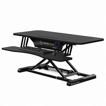 VersaDesk EvoLift 40"x24" Black Electric Standing Desk Converter, Height Adjustable Riser