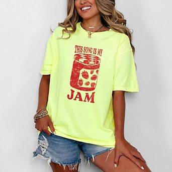 This Song Is My Jam - Women's Garment Dyed Graphic T-Shirt