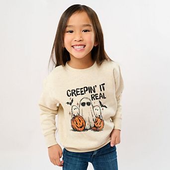Creepin it Real Ghosts - Youth Graphic Sweatshirt