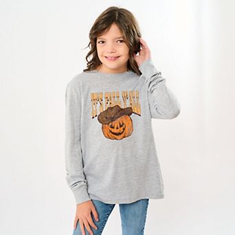 It's Fall Y'all Jack-O-Lantern - Youth Long Sleeve Graphic T-Shirt