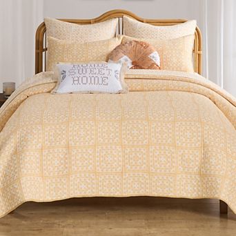 Greenland Home Fashions Granny Squares Coverlet Set