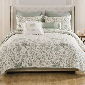 Greenland Home Fashions Toile Patch Coverlet Set