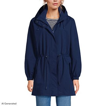 Women's Lands' End Packable Rain Parka
