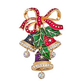 Napier Gold-Tone Elevated Bells Pin