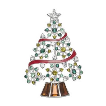Napier Silver-Tone Christmas Tree Pin