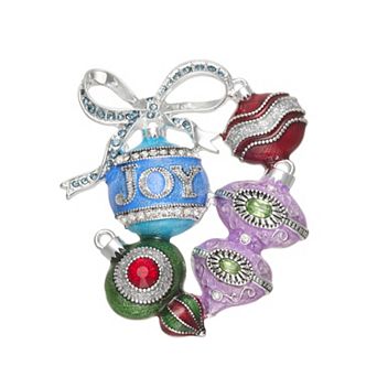 Napier Silver Tone Ornament Pin