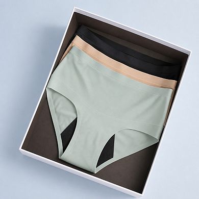 Womens 5-Pack Seamless Leakproof Regular Absorbency Period Underwear