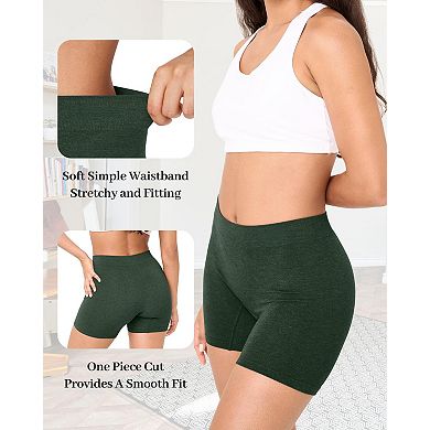 Womens 5-Pack Seamless Mid Rise Stretch Breathable Underwear Briefs