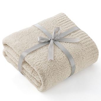 Bedsure Gentlesoft Knit Blanket for Couch - Soft Cozy Fluffy Blanket