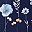 Navy Floral