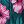 Green Pink Leaf