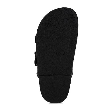 London Rag Zooper Chunky Buckle Women's Slip-On Flats